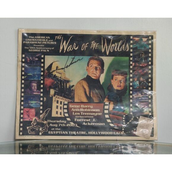 THE WAR OF THE WORLDS Limited Ed. Lobby Card IN-PERSON SIGNED BY‎ ANN ROBINSON - Picture 1 of 9